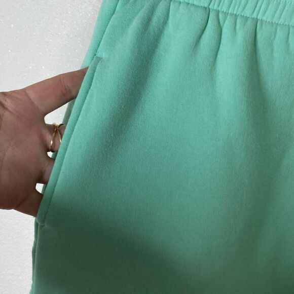 NWT- UGG-Nono short- peppermint green neon pink stitched logo- Size Large - Picture 4 of 9